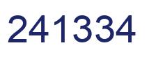 Number 241334 blue image