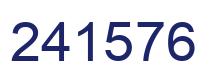 Number 241576 blue image