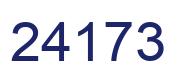 Número 24173 imagen azul