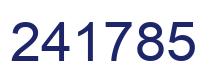 Number 241785 blue image