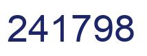 Number 241798 blue image