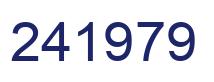 Number 241979 blue image