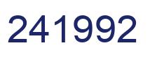 Number 241992 blue image