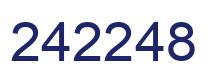 Number 242248 blue image