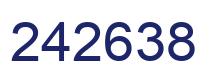 Number 242638 blue image