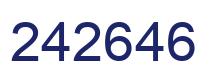 Number 242646 blue image