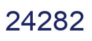 Number 24282 blue image