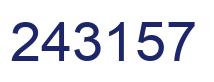 Número 243157 imagen azul