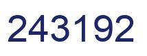 Número 243192 imagen azul