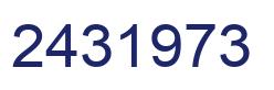 Number 2431973 blue image