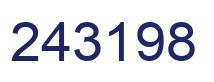 Number 243198 blue image