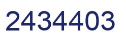 Number 2434403 blue image