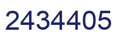 Number 2434405 blue image