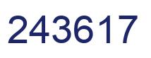 Número 243617 imagen azul