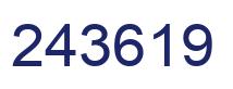 Número 243619 imagen azul