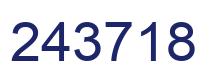 Number 243718 blue image