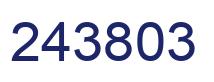 Number 243803 blue image