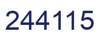 Número 244115 imagen azul