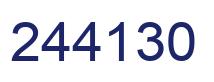 Número 244130 imagen azul