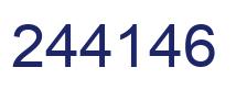 Number 244146 blue image