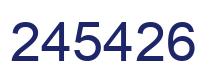 Number 245426 blue image