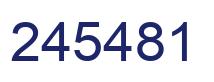 Number 245481 blue image