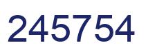 Number 245754 blue image