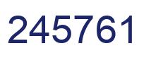 Number 245761 blue image