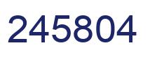 Number 245804 blue image