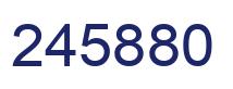 Number 245880 blue image