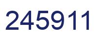 Number 245911 blue image