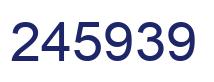 Number 245939 blue image