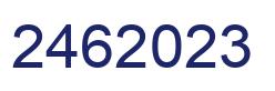 Number 2462023 blue image