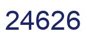 Number 24626 blue image