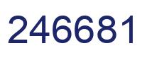 Número 246681 imagen azul