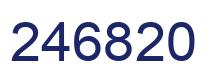 Número 246820 imagen azul