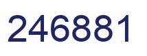 Número 246881 imagen azul
