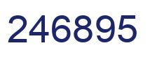 Número 246895 imagen azul
