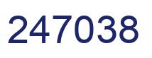 Number 247038 blue image