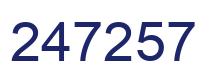 Número 247257 imagen azul