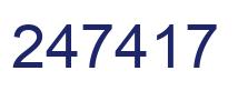 Number 247417 blue image