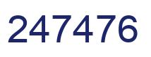 Number 247476 blue image