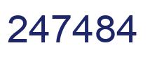 Number 247484 blue image