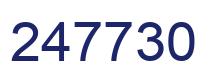 Number 247730 blue image