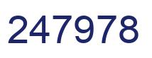 Number 247978 blue image