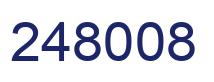 Number 248008 blue image