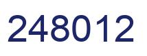 Number 248012 blue image