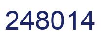 Number 248014 blue image