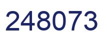 Number 248073 blue image