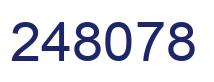 Number 248078 blue image